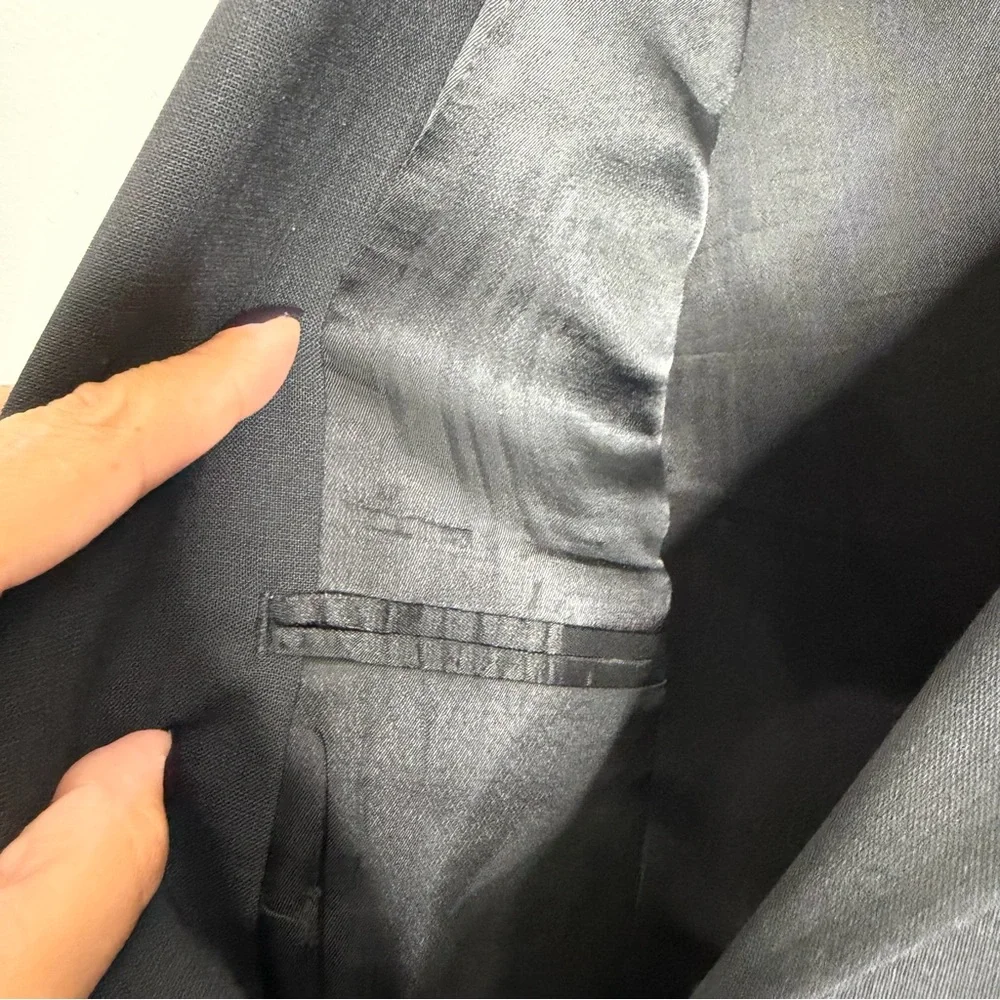 NWOT Brooks Brothers 346 Stretch Men's Black Solid Wool Blazer Size 41R Workwear